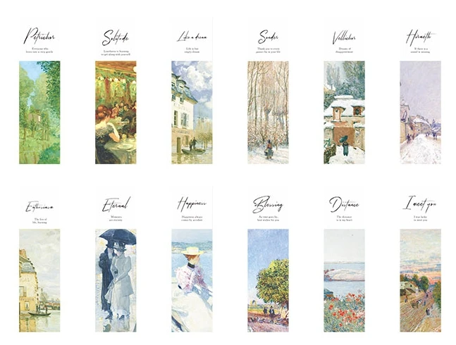 Закладка из хорошей бумаги (1 упаковка = 30 штук)|Закладки для книг| |