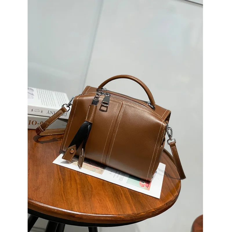 

Fashion Women's Handbag Luxury Solid Color Casual Messenger Bag Ladies Vintage Designer Crossbody Shoulder Bags Wide Strap Totes