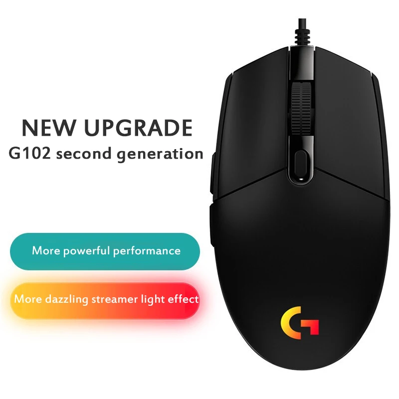 

G402/102 Gaming Mouse Wired Game Breathing Lamp Mechanical Competitive Mouse RGB Programming Electronic Competitive