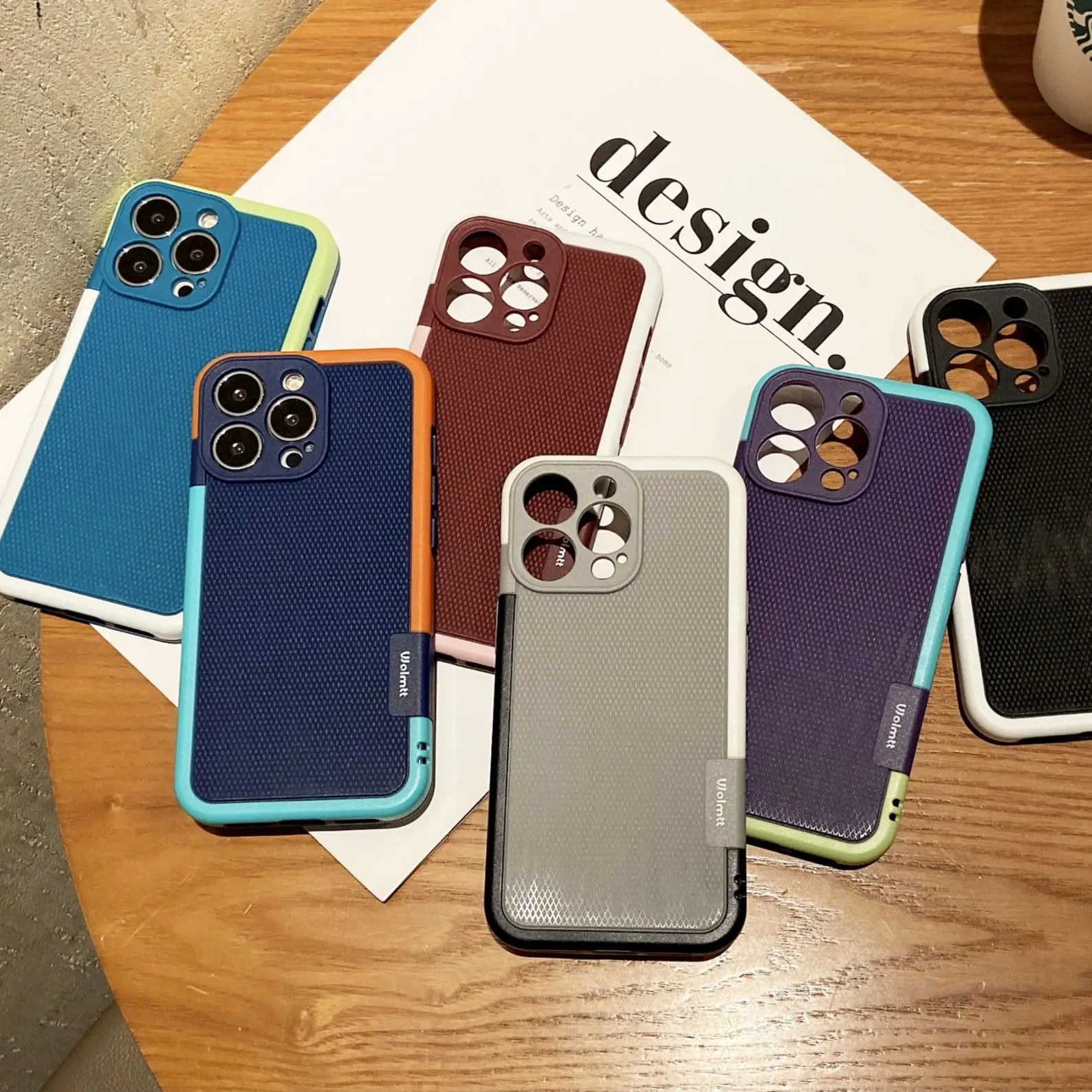 

Fashion New Contrast Anti-drop TPU Cover For iPhone 13 /13 Pro /13 mini / 13 Pro Max Hard Shockproof Case Phone Back Skin Shell