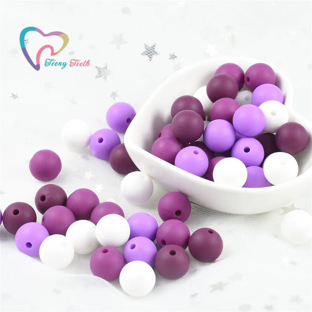 40 PCS12MM красный металлик микс бусины детская пустышка на цепочке с прищепкой Цепи