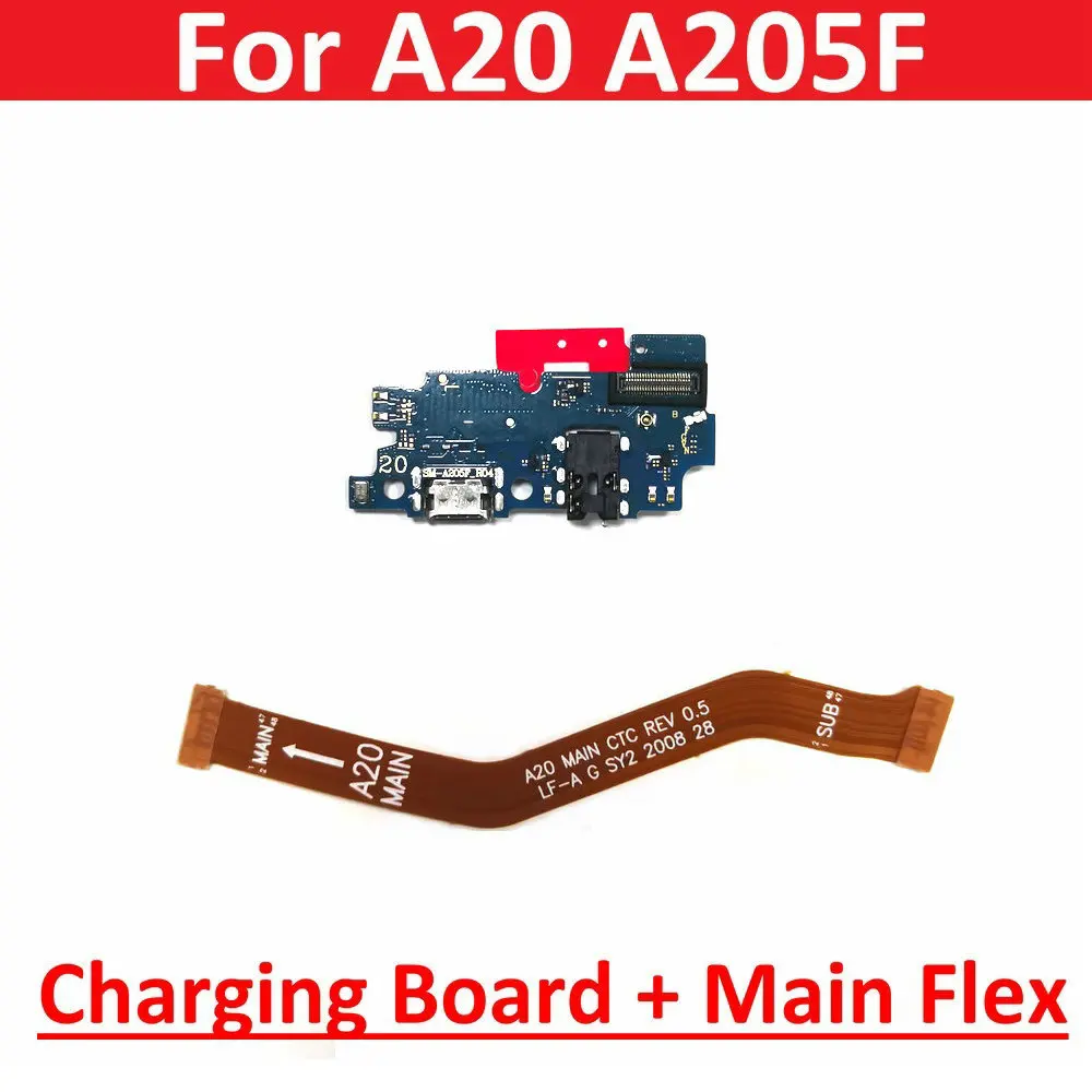 

USB Charging Dock Port Board Connector Main Motherboard Flex Cable For Samsung A20 A205 A205F