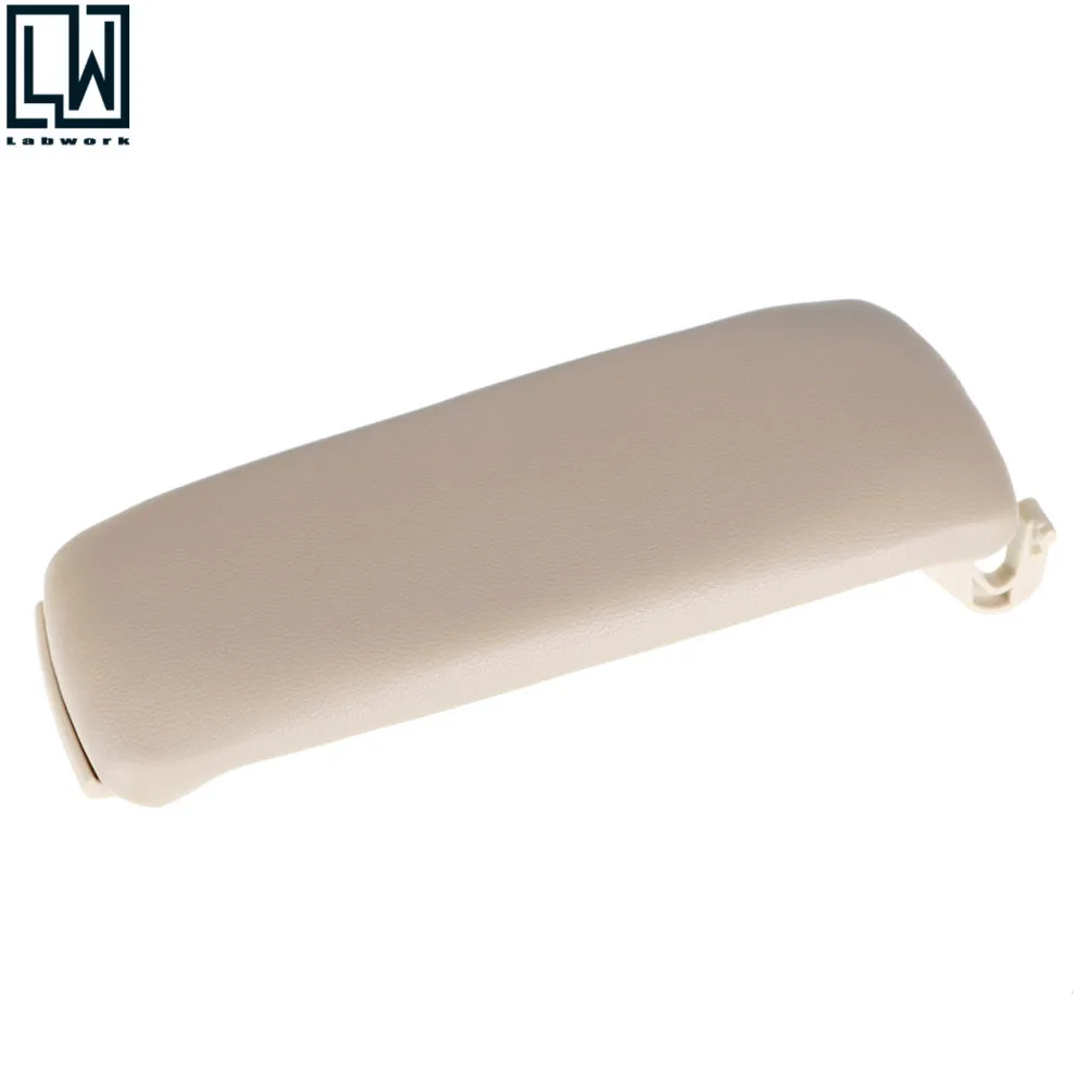 

Leather Armrest Center Box Console Lid Cover Fit for 2004-08 Audi A4 B7 Beige hf
