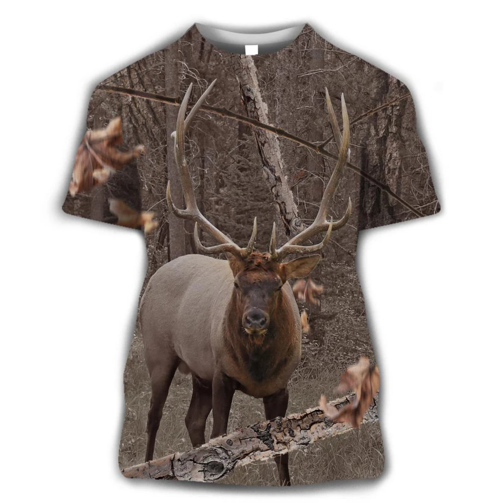 

Camo Hunting Animals Wild Boar 3D T-shirt Summer Casual Men t shirts Fashion Streetwear High Quality Outdoor Sportswear Male
