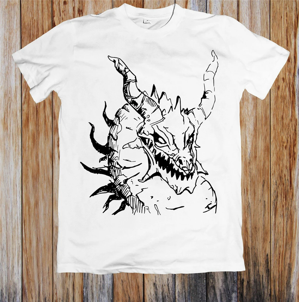 Футболка унисекс с изображением головы древнего дракона? Классическая футболка