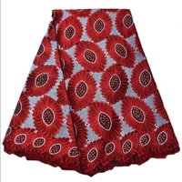 5 yards wine red embroidery swiss voile lace high quality wedding lace handcut african fabric lace with stones n88146