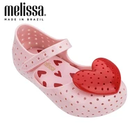mini melissa summer sandal cute heart girl jelly shoes sandals 2020 new baby shoes melissa sandals kids princess girls shoes