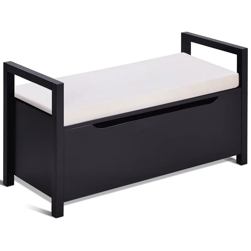 Скамейка для обуви прихожей стойка хранения сиденье с подушкой гостиной диван