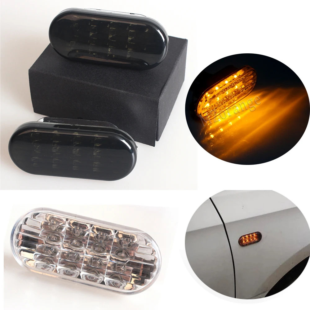 1 пара автомобильный Боковой габаритный фонарь светильник Янтарный светодиодный