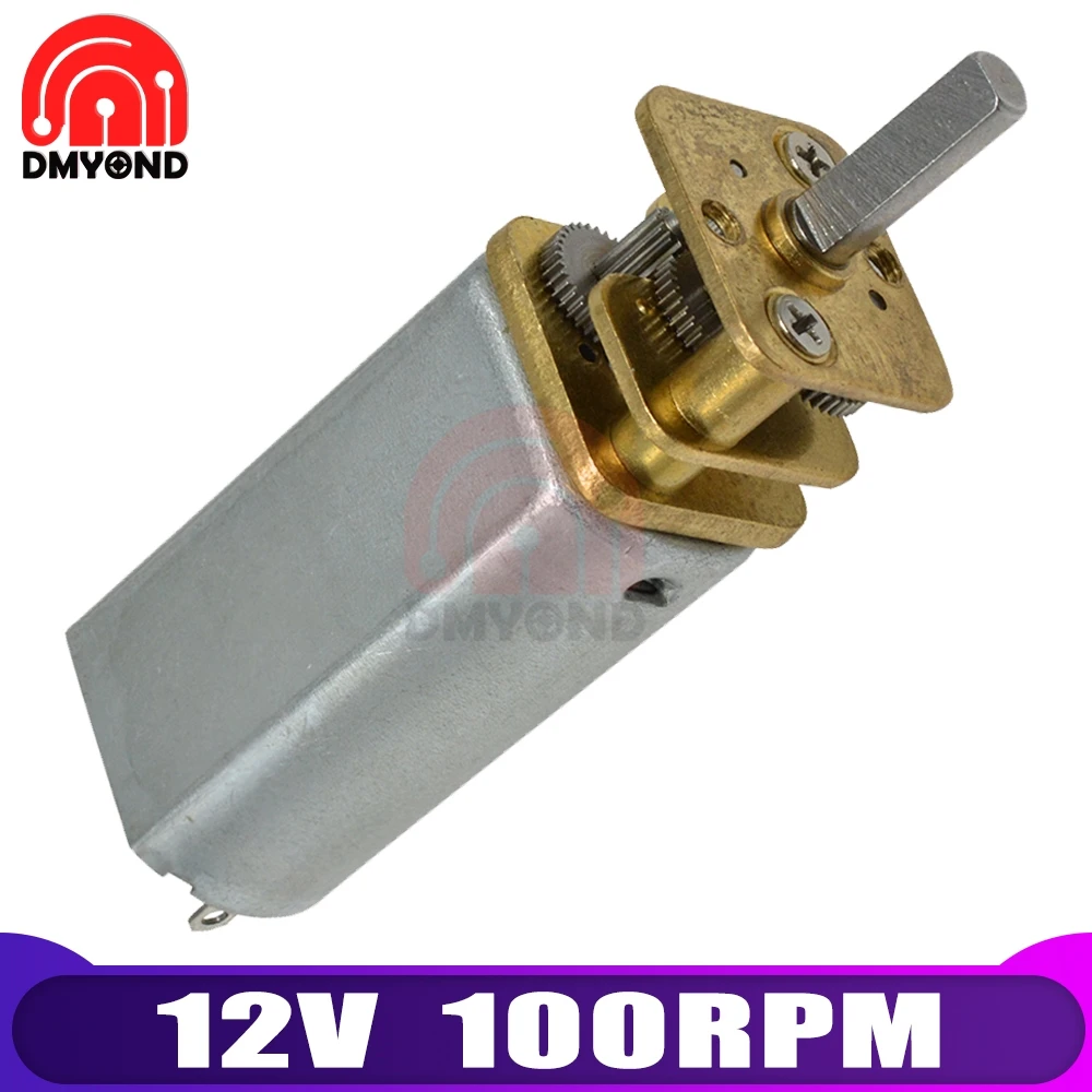 GA13-050 12 Вольт в DC мотор редуктор колесико энкодера шестерни V 100RPM микро скорость