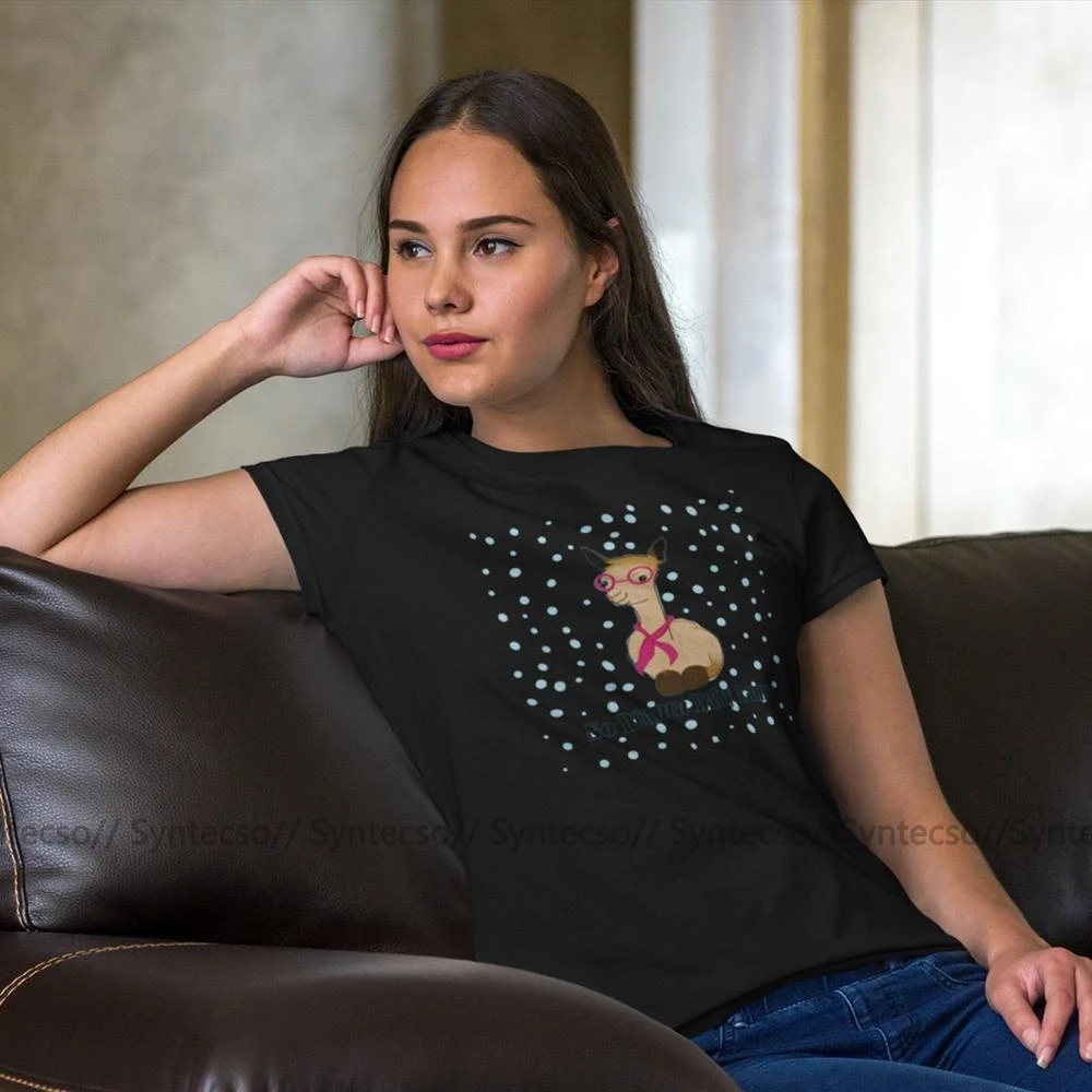 No Drama T-Shirt Baby Lama T Shirt Funny Short Sleeve Women tshirt Pattern Plus Size Street Fashion Ladies Tee | Женская одежда
