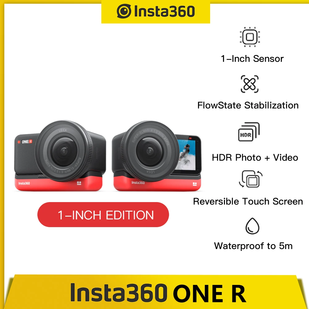 Insta360 ONE R Insta 360 4K 5 7 K Экшн камера Twin Edition/ Edition/1 дюйм версия