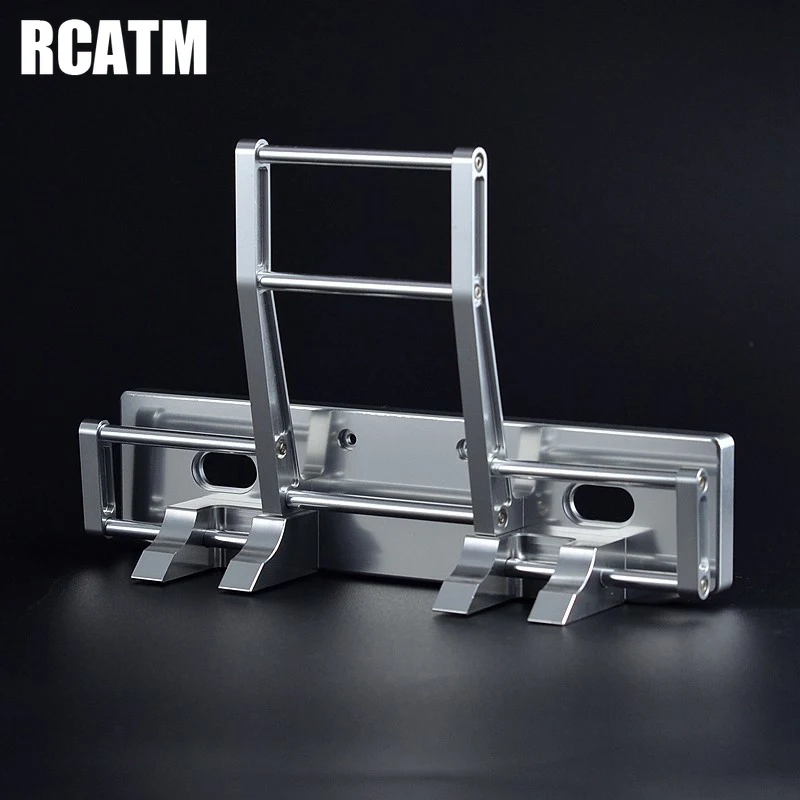 CNC сплав переднего ограждения бампер лопата и светодиодный светильник для 1/14