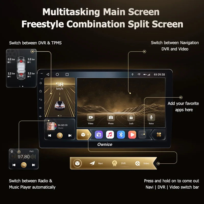 ownice k7 6g128g ownice android 10 0 car radio for kia sportage 3 4 2010 2015 gps 4g lte 5g wifi autoradio 360 spdif 1280720 free global shipping
