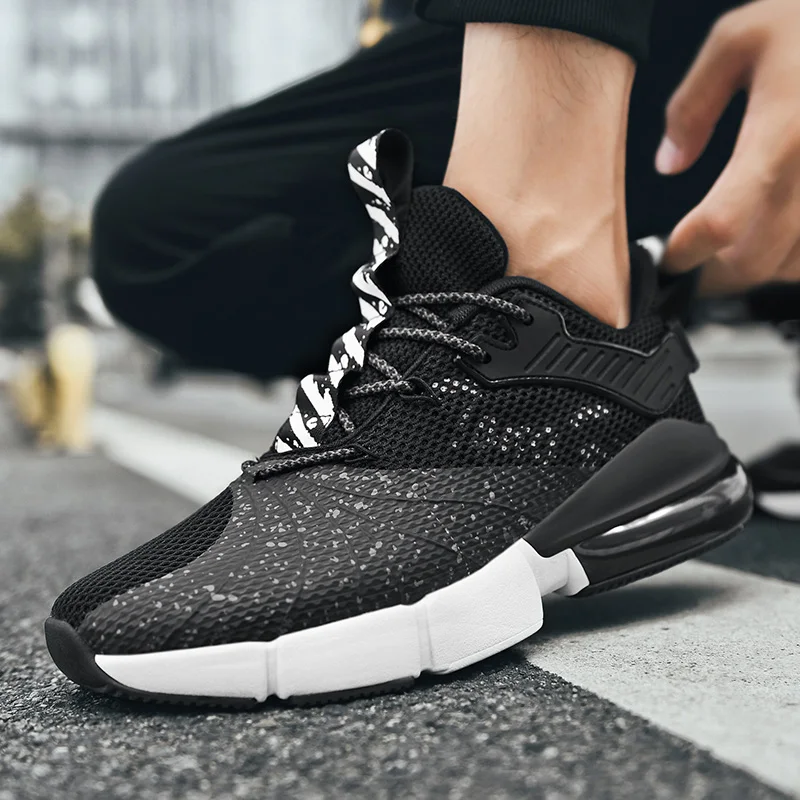 

New Hip Hop Men Sneakers Genuine Leather Running Shoes for Men Increase Comfortable Walking Sports Shoes Men Zapatos De Hombre