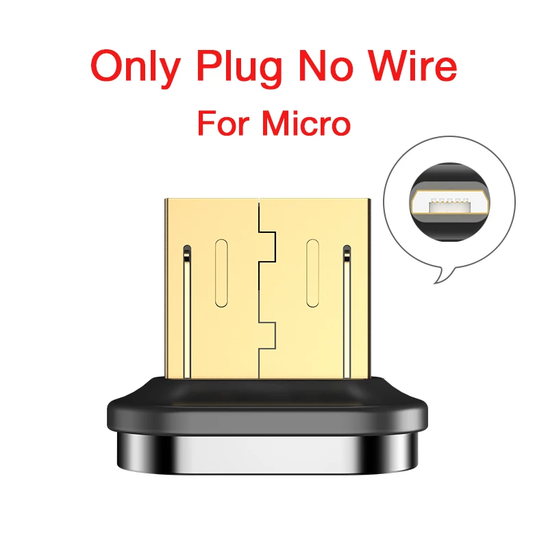 Cafele QC3.0 Магнитный USB кабель для iPhone type C Micro USB кабель для зарядки для iPhone X XS Xiaomi 9 huawei P30 Pro зарядный провод - Цвет: Only for micro plug