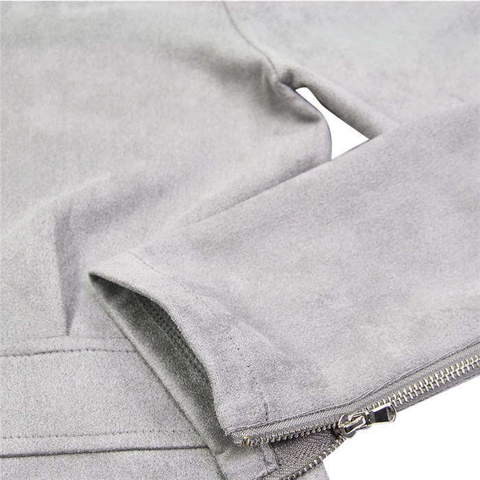 

TYHRU Women's Spring and Autumn Fashion Solid Color Stand-up Collar Zipper High Waist Slim Long Sleeve Dress