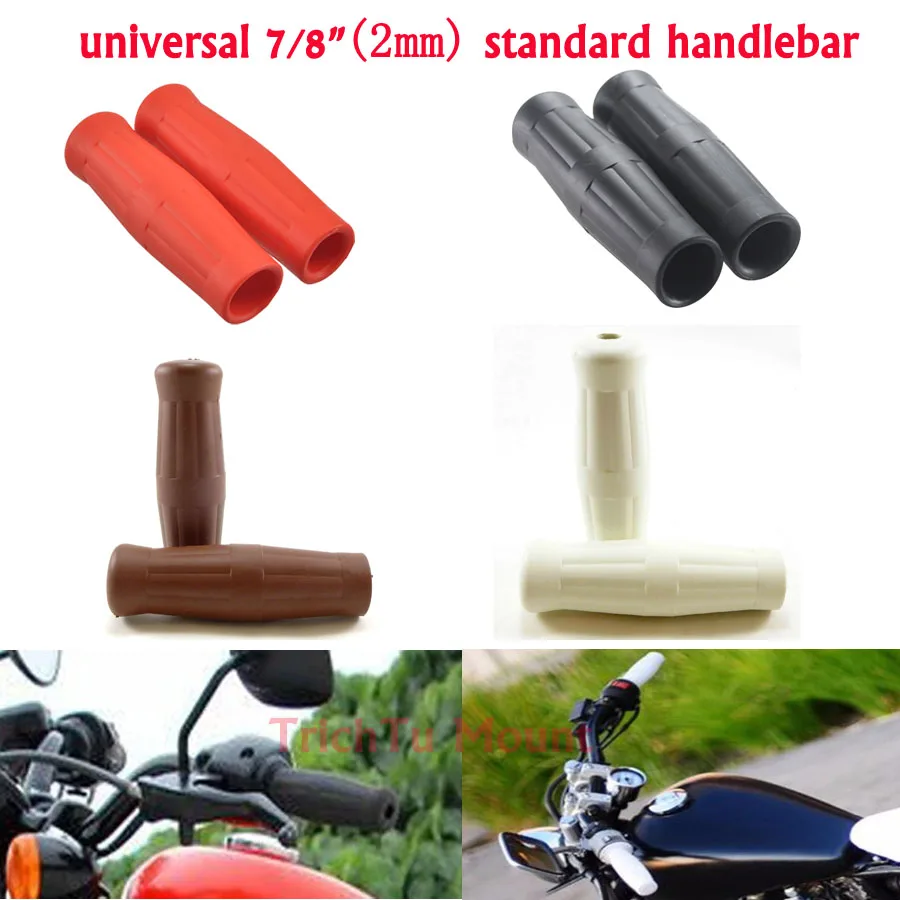 Универсальная рукоятка 22 мм 7/8 &quot винтажная жесткая резиновый руль для мотоцикла