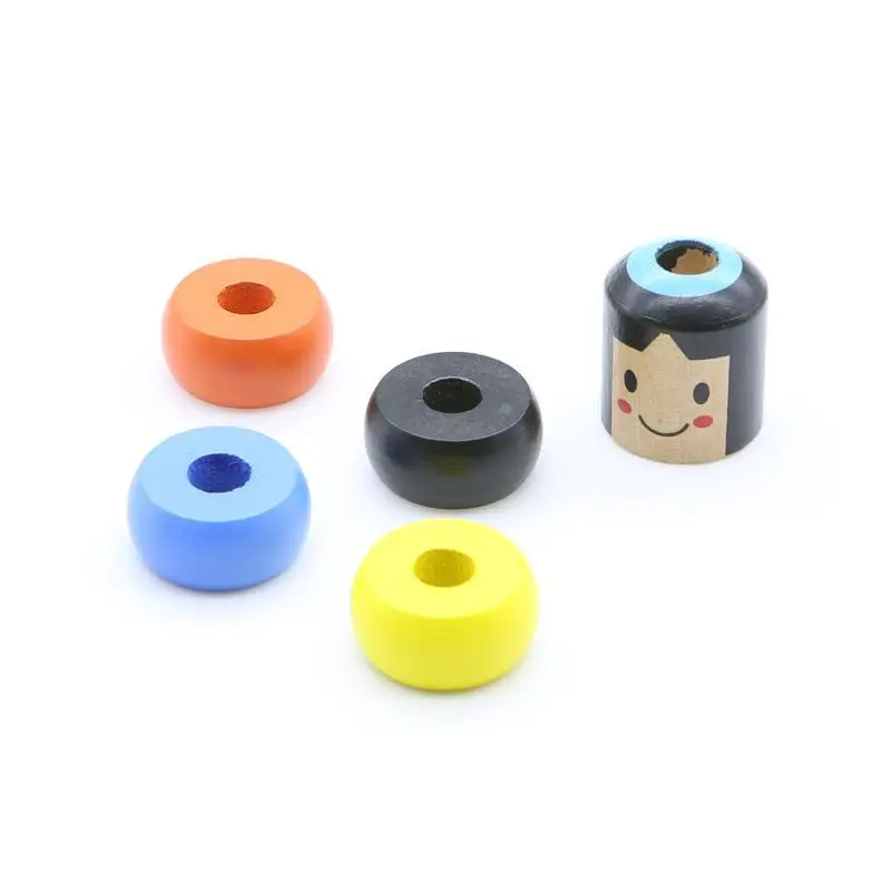 Бессмертный Daruma Небьющийся деревянного человечка волшебная игрушка Прямая