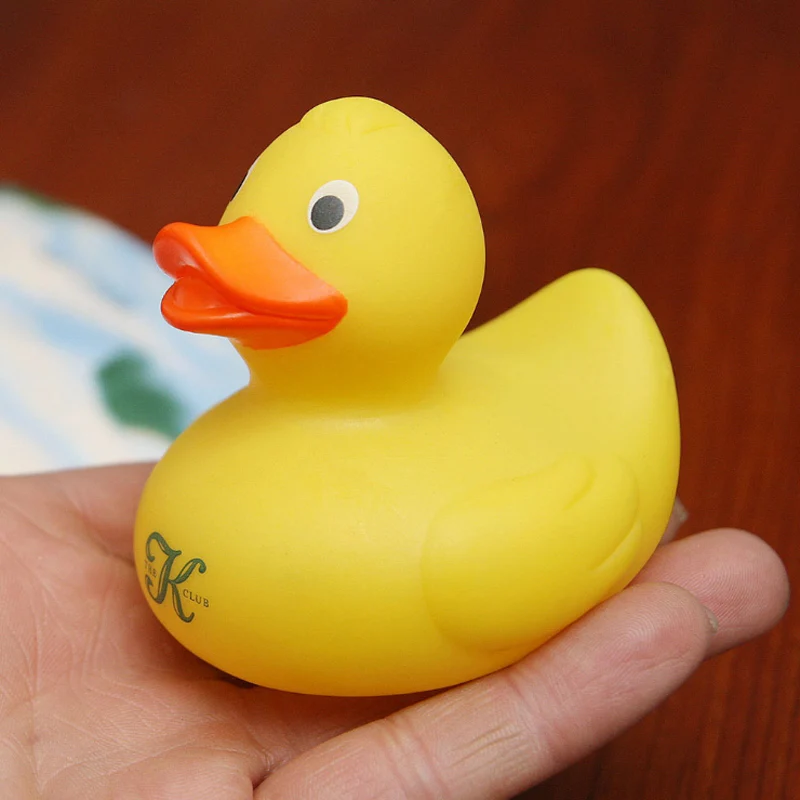 8 см Детские Игрушки для ванны ПВХ Резиновые из утиного пуха Большие желтой утки
