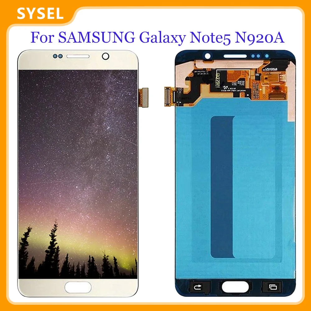 Дисплей сенсорного экрана ЖК-панели стекла для SAMSUNG Galaxy Note 5 N920 N920A N920C N920F сборка замены.