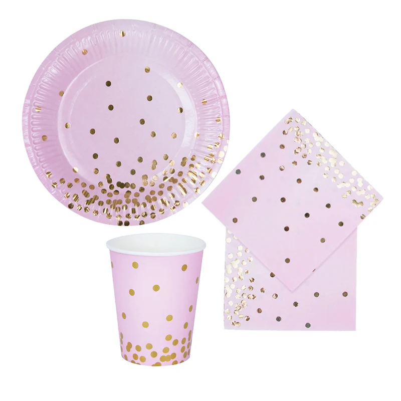 S Paper Plates/cups/npkins Wedding Birthday Party Dish Favor