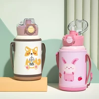 children student cute drinking cup cartoon cute insulation cup stainless steel vacuum cup thermos bottle vacuum water bottle