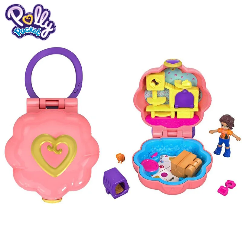Mcheng Mattel Polly карманная кукла скрытый мир мини-сцена для девочек, домашние игрушки для детей, Русалочка, детские игрушки, куклы для новорожденных - Цвет: Mcheng