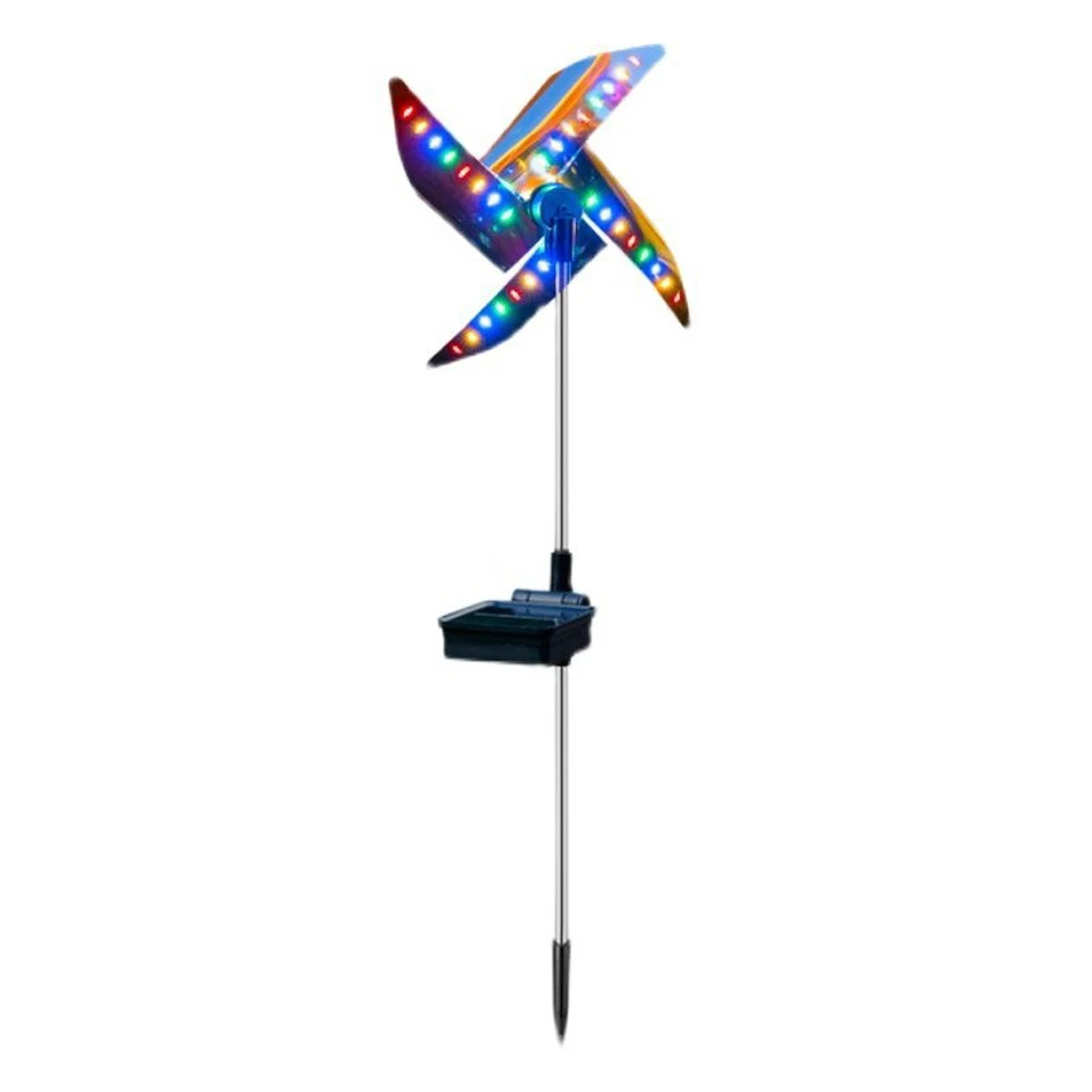 

Наружная Автоматическая ВКЛ./ВЫКЛ. Ветряная лампа на солнечной батарее, 32 светодиода светильник щение для сада, ландшафсветильник, Декорати...