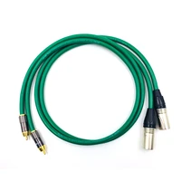 hifi audio 2328 interconnector cable rca to xlr cable high quality 6n silver plated 2rca male to 2xlr male cable