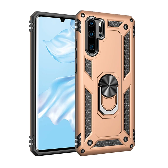 golden Для huawei P20 P30 Pro lite P Smart() P Smart Z mate 20 X Pro Y6 Y7 Pro Y5 Y9 Nova 3e 4 e автомобильный держатель с кольцом бронированный чехол - Цвет: golden