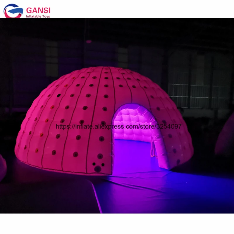 События деятельности led надувной кемпинг igloo палатка outdoot освещение купол дом с