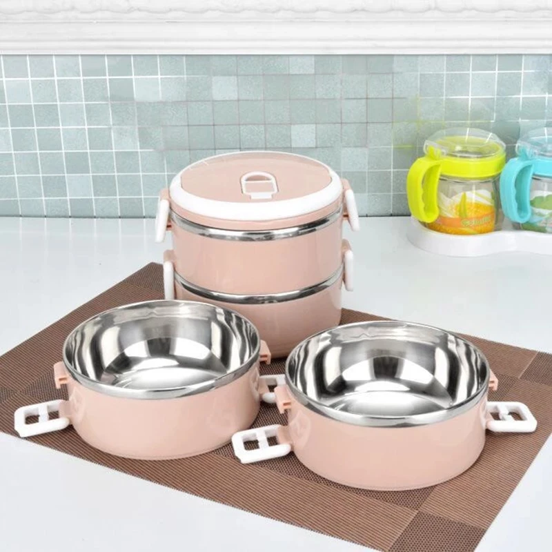 0.7-2.8L Food Thermos Box Thermal Stainless Steel Bento Lunch Container Storage Portable Picnic For Soup |