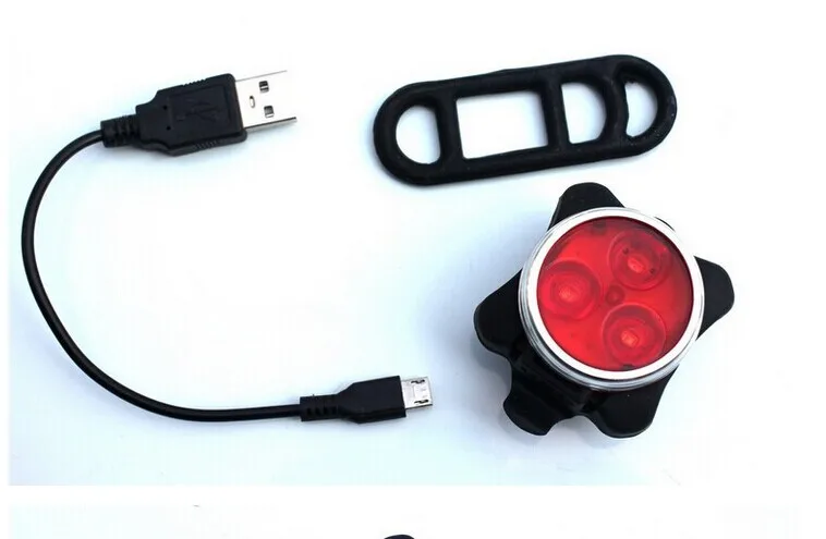 1 комплект USB перезаряжаемая светодиодная велосипедная лампа супер яркая передняя фара и задний фонарь для велосипедной Предупреждение ющая лампа красный белый цвет