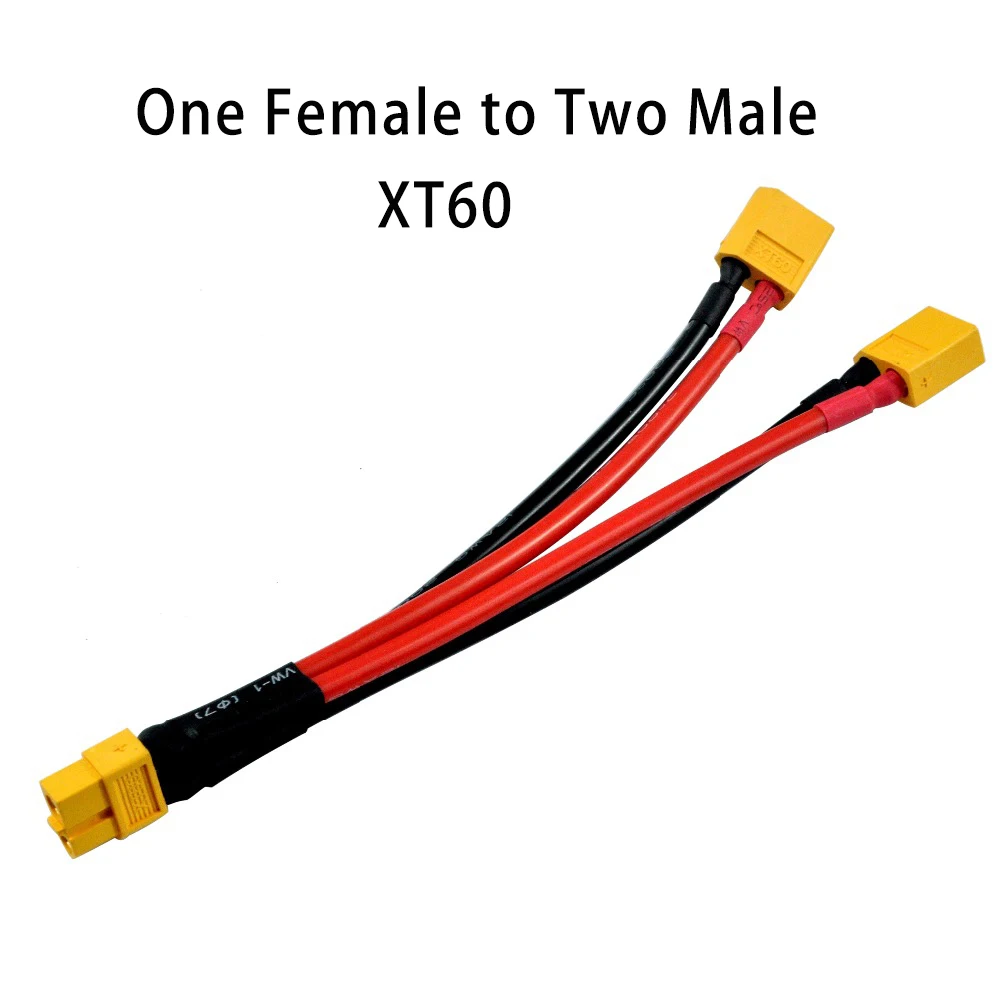 XT60 Parallel Amass T XT60 Tamiya TRX XT90 EC3 EC5 вилка параллельная серия одна женщина до 2 мужчин провода 12awg силиконовые провода Deans для Lipo батареи - Цвет: XT60 Parallel