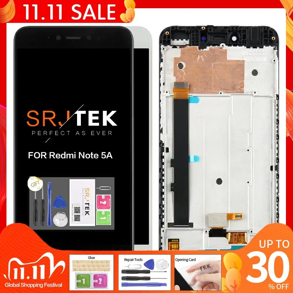 

Дисплей с тачскрином для XIAOMI Redmi Note 5A, Y1 / Y1 Lite, с рамкой