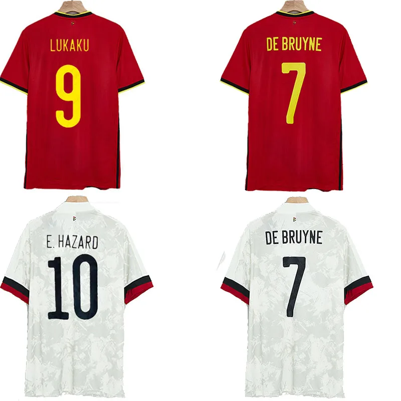 

Belgium Home And Away Soccer Jersey 2021LUKAKU HAZARD DE BRUYNE New Top quality Men Adults Soccer Jersey Custom Name + Number