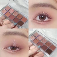 10 colors pressed glitter shimmer matte eyeshadow palette pigmented diamond metallic eyeshadow pallete maquillage makeup palette