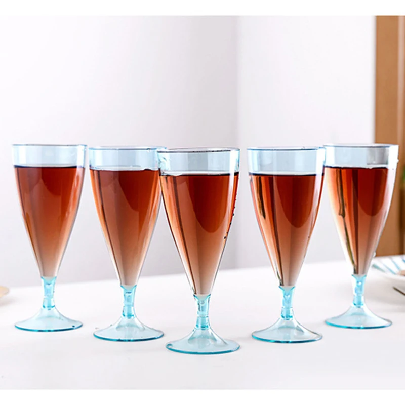 6 шт. путешествия Портативный бокал для шампанского Стекло Набор охлажденных