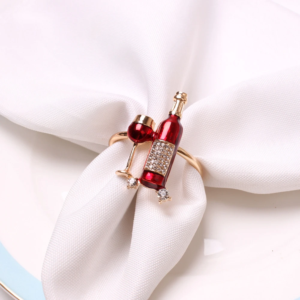 Новинка украшение для винной бутылки из металлического сплава настольное отеля