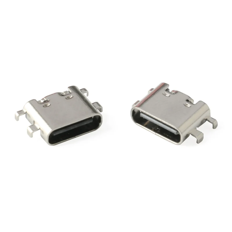 10 шт. разъем Micro USB Type C 3 1 6 Pin SMT гнездовой SMD DIP для PCB DIY высокой токовой зарядки P |
