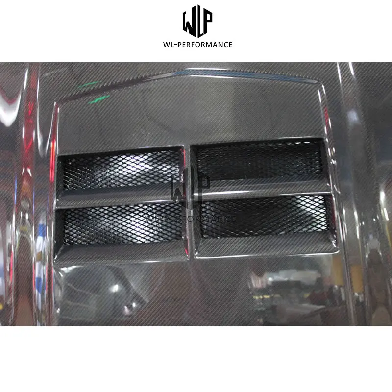 Высокое качество углеродного волокна/прозрачный FRP крышка капота двигателя для