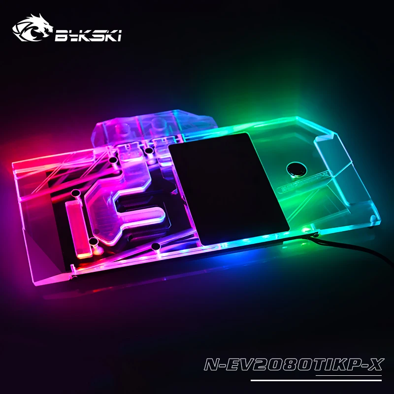 

Кулер для графического процессора Bykski для evga nvidia geforce rtx 2080ti kingpin, водяной блок для графического процессора, rgb vga охлаждение/фотография