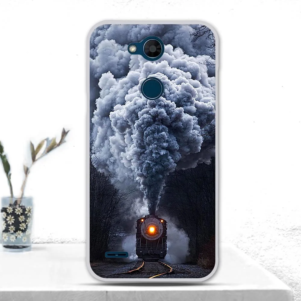 Чехол для LG Xpower 3 мягкий силиконовый чехол из ТПУ набивной рисунок X5 2018 с милыми