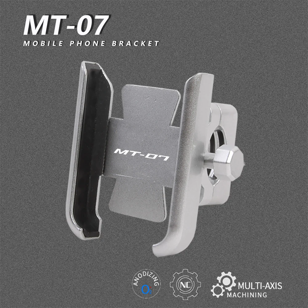 

For Yamaha MT-07 MT07 MT 07 2014-2019 2018 2017 Motorcycle CNC Aluminum Alloy Handle Bar Mobile Phone Bracket GPS Stand Holder