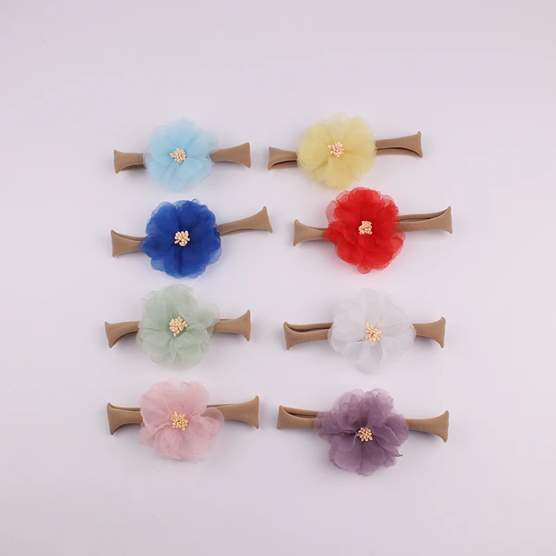 

Women Silk Scrunchie Elastic Handmade Multicolor Hair Band Ponytail Holder Headband Hair Accessories