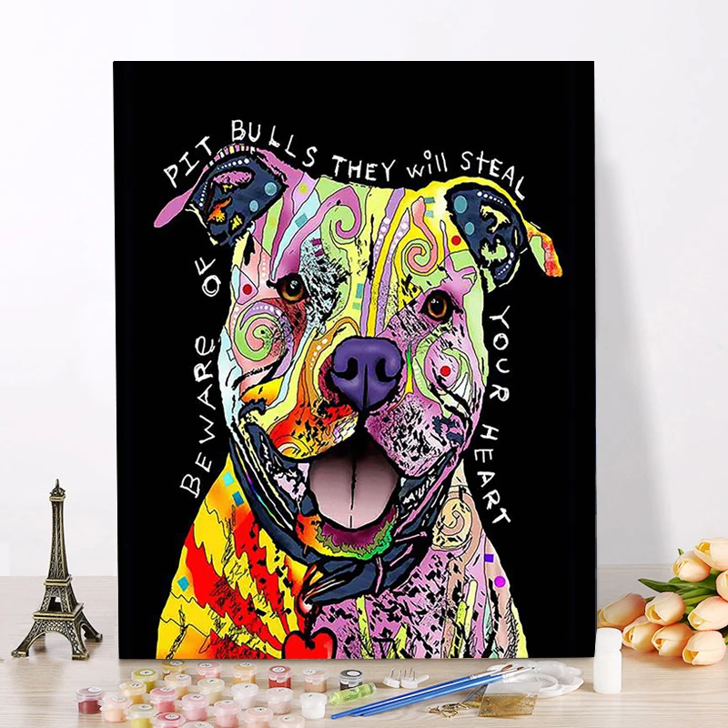 Набор для рисования по номерам сделай сам раскраска маслом домашнего