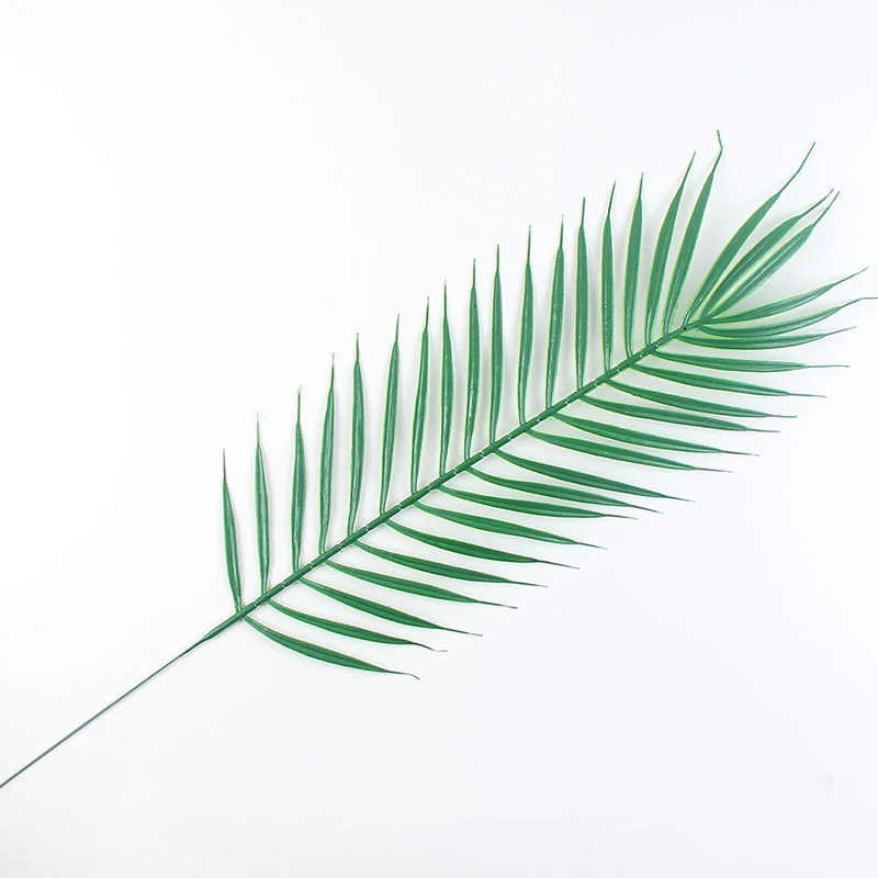 

2pcs Artificial Turtle Back Leaves Green Plants Eucalyptus Coconut Leaf Home Wedding Decor Hawaii Theme Party Photo Props