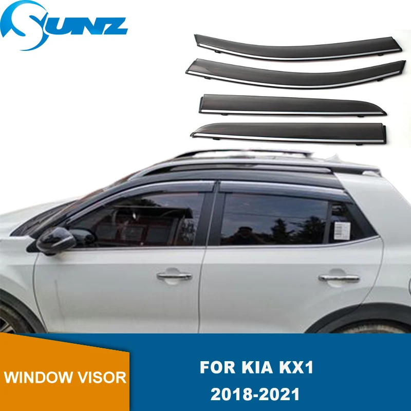

Дефлекторы боковых окон для Kia KX1 2018 2019 2020, погодозащищенный оконный козырек, защита от солнца и дождя, защита от солнца