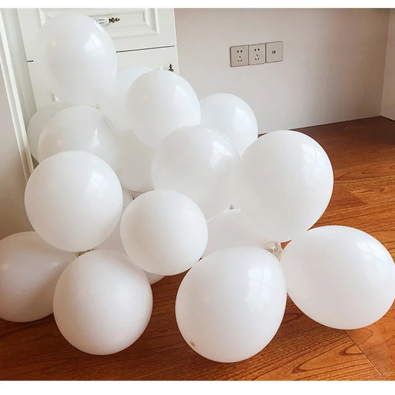 20pcs white purple Аксессуары для воздушных шаров, цепочка для свадьбы, дня рождения, украшения для девичника, вечерние принадлежности, сделай сам - Цвет: 20pcs white purple